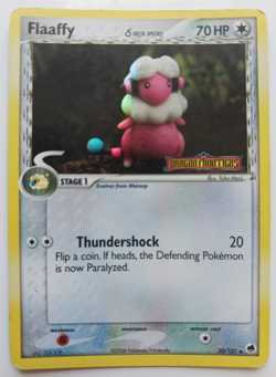 Flaaffy Pokemon Card Reverse Holo 30/101 EX Dragon Frontiers Rare Vintage HP - Image 1