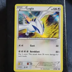 Pokemon Lugia TCG XY156 Holo Basic 120 HP Aeroblast Gust Card English 2016 - Image 2