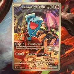 Team Rocket’s Wobbuffet 203 Black Star Pokemon Center Stamped Promo - Near Mint - Image 1