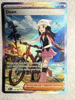 Pokemon TCG Dawn Full Art Trainer Supporter Holo Card 129/094 English 2023 SIR - Image 1