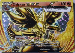 Delphox BREAK 14/124 BREAK Rare Fates Collide Pokemon Holo Near Mint - Image 1