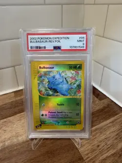 Pokemon Expedition Bulbasaur 94/165 Reverse Holo PSA 9 Mint LOW POP New cert - Image 1