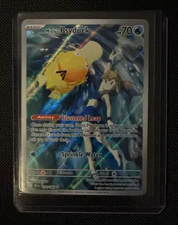 2025 Pokemon Destined Rivals Illustration Rare #193/182 Misty’s Psyduck Raw - Image 1