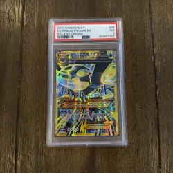 2015 POKEMON XY ANCIENT ORIGINS #96 FULL ART/PRIMAL KYOGRE EX PSA 7 - Image 1