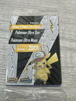 Pokemon Ash's Pikachu (I Choose You Movie) Promo SM108 ((SEALED)) - Image 2