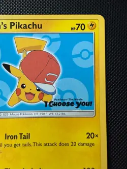 Pokemon TCG: Ash’s Pikachu “I Choose You” Black Star Promo SM114 - Image 4