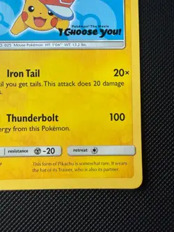 Pokemon TCG: Ash’s Pikachu “I Choose You” Black Star Promo SM114 - Image 5