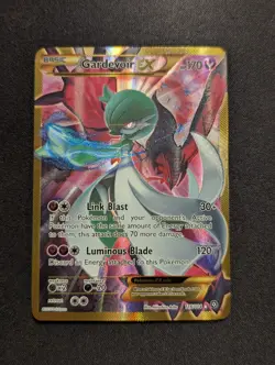 Gardevoir EX 116/114 Steam Siege Full Art Secret Rare Gold Border Pokemon Card - Image 1