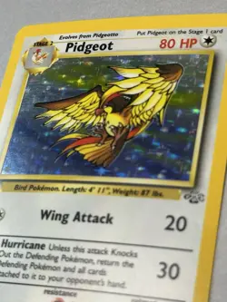 Pokemon TCG Pidgeot 8/64 Jungle Holo 1999 - Image 3