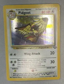 Pokemon TCG Pidgeot 8/64 Jungle Holo 1999 - Image 4