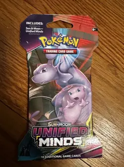 Pokemon TCG Sun and Moon Unified Minds Sleeved Booster Pack - Image 1