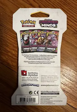Pokemon TCG Sun and Moon Unified Minds Sleeved Booster Pack - Image 2