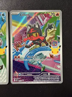 Pokemon First Partner Illustration Collection Series 1 Alolan Starters GEN 7 NM - Image 5