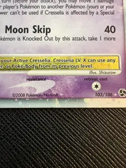 Cresselia LV.X LP 103/106 Great Encounters Pokemon TCG Holo - Image 2