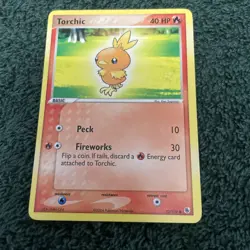2004 Light Played Pokemon Torchic 73/109 Ruby Sapphire English NM - Image 1
