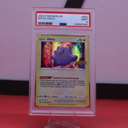 2022 Pokemon TCG Pokemon GO Holo 053 Ditto PSA 9 - Image 1