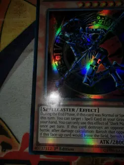 Dark Magician of Chaos ygld-enc02 1st Edition (LP/MP) Ultra Rare Yu-Gi-Oh! - Image 2