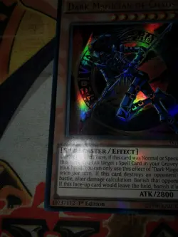 Dark Magician of Chaos ygld-enc02 1st Edition (LP/MP) Ultra Rare Yu-Gi-Oh! - Image 3