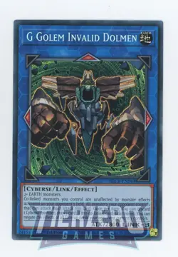 Yugioh G Golem Invalid Dolmen BLCR-EN044 Secret Rare 1st Edition Near Mint - Image 1