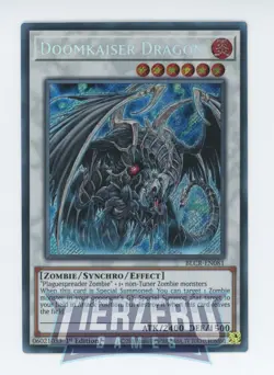 Yugioh Doomkaiser Dragon BLCR-EN081 Secret Rare 1st Edition Near Mint - Image 1