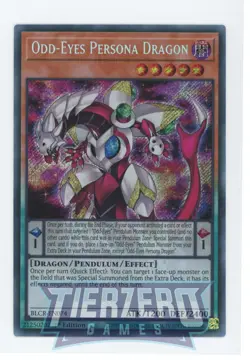 Yugioh Odd-Eyes Persona Dragon BLCR-EN074 Secret Rare 1st Edition Near Mint - Image 1
