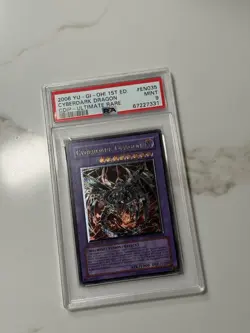 YUGIOH PSA 9 EURO Cyberdark Dragon CDIP-EN035 Ultimate Rare 1st Edition - Image 2