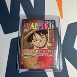 BERY CLEAN ONE PIECE Card Game Monkey D. Luffy ST01-012 SR SP Wanted - Image 1