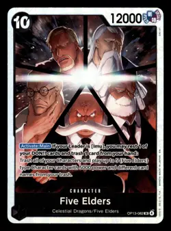 Five Elders OP13-082 SR OP13 Carrying On His Will One Piece Near Mint - Image 1