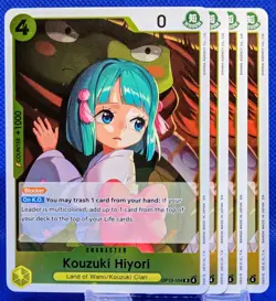 4x Kouzuki Hiyori OP13-104 R | Carrying On His Will | One Piece TCG | English - Image 1