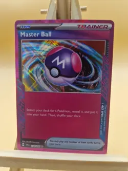 Pokemon Master Ball 153/162 - NM - Temporal Forces Holo Rare Card - Image 1