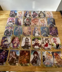 Bundle Bulk Lot of 30 Doujin Waifu Anime Cards Goddess Story NM - Image 1