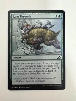 Ram Through Foil MTG Magic the Gathering Card NM Near Mint IKO - Image 1