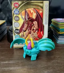 Bakugan B2 (NOT B1!) Ventus Garganoid 450G Green Battle Brawlers W/ Card Rare! - Image 1