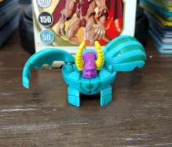 Bakugan B2 (NOT B1!) Ventus Garganoid 450G Green Battle Brawlers W/ Card Rare! - Image 2