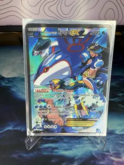 2015 Pokemon TCG Team Aqua's Kyogre EX Double Crisis Holo Card 6/34 - Image 4