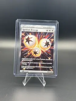 Pokemon Ignition Energy Special Energy Card Me02 124/094 Holo Ultra Rare 2023 - Image 1
