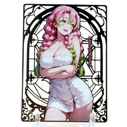 Goddess Story: Mitsuri Kanroji Bathrobe #27/100 Spicy Metal Anime Waifu Card - Image 1