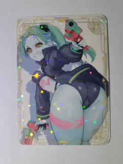 Rebecca Cyberpunk Waifu Cartoon Beauty Goddess Story Card Anime Hunny Bunny - Image 1