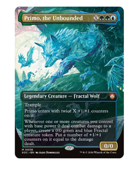 Primo, the Unbounded - Borderless Commander: Secrets of Strixhaven MTG - Image 1