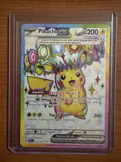 Pikachu ex 219/191 Full Art Surging Sparks Ultra Rare Pokemon Card Mint NM - Image 1