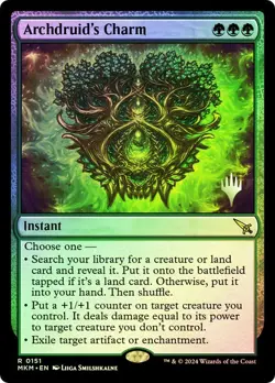 Archdruid's Charm Foil Promo Pack Murders at Karlov Manor NM MTG - Image 1