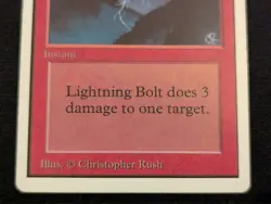 Lightning Bolt - Unlimited - LP - Magic the Gathering - MTG - Red - Instant - Image 2