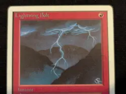 Lightning Bolt - Unlimited - LP - Magic the Gathering - MTG - Red - Instant - Image 3