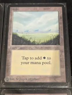 Plains x4 - Alpha - Land - LP - MTG - Magic the Gathering - Basic Land - Image 3