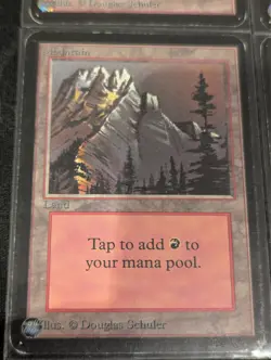 Mountain x4 - Alpha - Land - LP - MTG - Magic the Gathering - Basic Land - Image 4