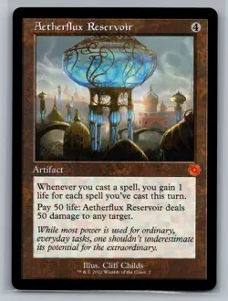 Aetherflux Reservoir The Brothers' War: Retro Frame Artifacts #2 Magic MTG - Image 1