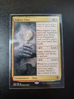 Fighter Class Adventures in the Forgotten Realms Mtg NM Magic - Image 1