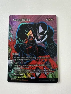 Savage Beating (Borderless) Marvel Universe Eternal-Legal Foil - Image 1