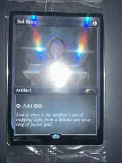 MtG Sol Ring Foil Promo Sealed - Image 1
