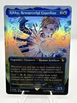 Rikku, Resourceful Guardian Borderless Chocobo Track Foil 468 FINAL FANTASY MTG - Image 1
